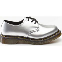 Srebrne Półbuty Dr Martens 1461. Szare półbuty damskie Molly.pl, na lato, bez wzorów, z gumy, klasyczne, bez obcasa, bez zapięcia. Za 599,00 zł.