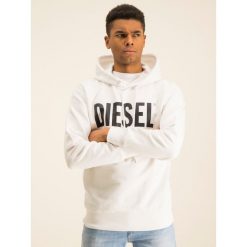 Bluza Diesel S-Gir 00SAQJ 0BAWT. Białe bluzy męskie Diesel, s, bez wzorów, z bawełny, bez kołnierzyka, bez rękawów, bez kaptura. W wyprzedaży za 319,00 zł.