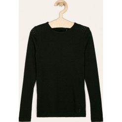 Name it - Longsleeve dziecięcy 122-164 cm. Białe bluzki dziewczęce Name it, bez wzorów, z bawełny, z okrągłym kołnierzem, z długim rękawem, długie, bez kaptura. Za 49,90 zł.
