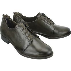 TAMARIS 23220-21 713 dark olive, półbuty damskie. Zielone półbuty damskie Tamaris, bez wzorów, bez obcasa, na sznurówki. Za 299,00 zł.