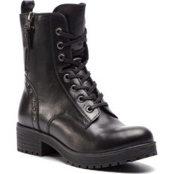 Botki SERGIO BARDI - Bellusco FW127356918CC 101. Czarne trapery damskie Sergio Bardi, ze skóry, bez obcasa, bez zapięcia. W wyprzedaży za 199,00 zł.