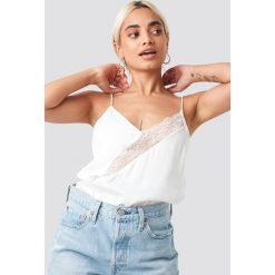 MANGO Piki Top - White. Białe topy damskie Mango, bez wzorów, z jedwabiu, bez kołnierzyka. Za 108,95 zł.
