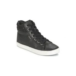 Buty Dziecko Geox KIWI GIRL. Czarne trampki dziewczęce Geox, bez wzorów, bez zapięcia. Za 191,40 zł.