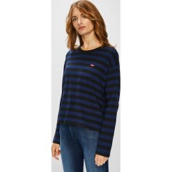 Levi's - Bluzka. Niebieskie bluzki damskie Levi's®, na co dzień, s, bez wzorów, z bawełny, z okrągłym kołnierzem, bez rękawów. W wyprzedaży za 59,90 zł.