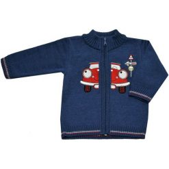 EKO Sweter Chłopięcy Z Autem 98 Niebieski. Niebieskie swetry chłopięce marki EKO, z bawełny. Za 93,00 zł.