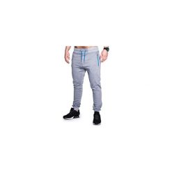 SPODNIE MĘSKIE DRESOWE P423 - SZARE. Szare bez kategorii marki Ombre Clothing, z bawełny. Za 29,00 zł.