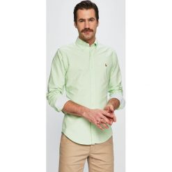 Polo Ralph Lauren - Koszula. Zielone koszule męskie Polo Ralph Lauren, s, bez wzorów, z bawełny, polo, z długim rękawem. Za 429,90 zł.