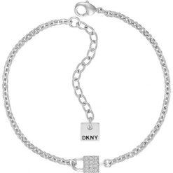 Dkny - Bransoletka. Szare bransoletki damskie DKNY, z kryształem, metalowe. Za 249,90 zł.
