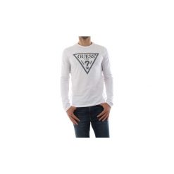 T-shirty z długim rękawem Guess M91I38 J1300 TRIANGLE TEE LS. Białe t-shirty męskie Guess, xl, z aplikacjami, bez kołnierzyka, długie. Za 157,65 zł.