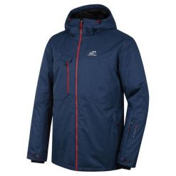 Hannah Kurtka Narciarska Męska Sanford Dark Denim Mel L. Niebieskie kurtki sportowe męskie Hannah, m, bez wzorów, z denimu, bez kaptura, narciarskie. W wyprzedaży za 425,00 zł.
