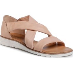 Sandały LASOCKI - EST-002-02ME Pink. Różowe klapki damskie Lasocki, bez wzorów, ze skóry, bez obcasa, na obcasie. Za 139,99 zł.