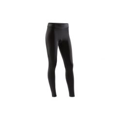 Spodnie na rower szosowy 100 damskie. Czarne spodnie damskie marki B'TWIN, xl, z elastanu. Za 49,99 zł.