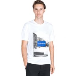 Calvin Klein Koszulka Biały. Białe podkoszulki męskie l, z nadrukiem, z elastanu, krótkie. Za 216,95 zł.