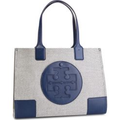 Torebka TORY BURCH - Ella Canvas Mini Tote 45208 Nvy-Navy 410. Szare torebki klasyczne damskie Tory Burch, bez wzorów, ze skóry, klasyczne, bez dodatków. W wyprzedaży za 699,00 zł.