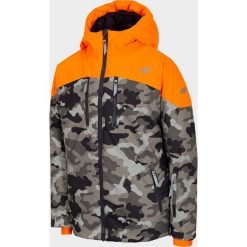 Kurtka snowboardowa chłopięca (122-164). Pomarańczowe kurtki chłopięce na zimę. W wyprzedaży za 249,99 zł.