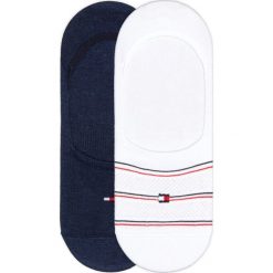 Tommy Hilfiger 2-pack Skarpetki Niebieski Biały. Niebieskie skarpetki damskie TOMMY HILFIGER, w paski, z elastanu. Za 52,95 zł.
