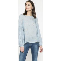 Answear - Bluzka Wild Nature. Szare bluzki nietoperze ANSWEAR, l, z tkaniny, casualowe, z okrągłym kołnierzem. W wyprzedaży za 59,90 zł.