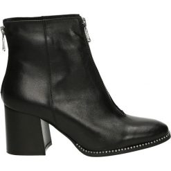 Botki - 1259 TEQ NERO. Żółte botki damskie skórzane marki Venezia. Za 549,00 zł.