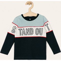 Name it - Longsleeve dziecięcy 92-128 m. Niebieskie t-shirty chłopięce Name it, z nadrukiem, z bawełny, z długim rękawem. Za 49,90 zł.