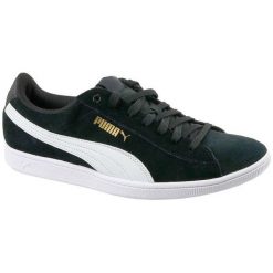 Puma Vikky 362624-02 42,5 Czarne. Czarne buty sportowe damskie marki Puma, bez wzorów, ze skóry, sportowe, puma vikky. W wyprzedaży za 179,99 zł.