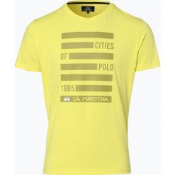 La Martina - T-shirt męski, żółty. Żółte t-shirty męskie marki La Martina, xxl, z nadrukiem. Za 139,95 zł.