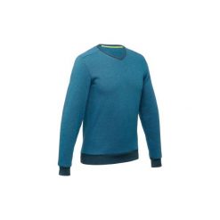 Sweter turystyczny NH150 męski. Niebieskie swetry męskie marki QUECHUA, xs, bez wzorów, z elastanu, bez kołnierzyka, bez kaptura. Za 39,99 zł.