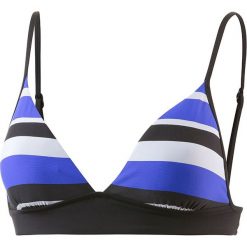 Biustonosz bikini w kolorze granatowo-czarno-białym. Niebieskie stroje kąpielowe dwuczęściowe damskie Najlepsze stroje na plażę, z materiału. W wyprzedaży za 112,95 zł.