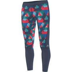 Adidas Legginsy Techfit Typo Print granatowe XS (AJ0536). Szare legginsy sportowe damskie Adidas, xs. Za 111,54 zł.