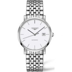 LONGINES LES GRANDES L4.910.4.12.6. Białe zegarki męskie marki LONGINES, ze stali. Za 6280,00 zł.