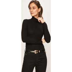 Tally Weijl - Longsleeve. Czarne bluzki damskie TALLY WEIJL, s, bez wzorów, z elastanu, z golfem. Za 59,90 zł.