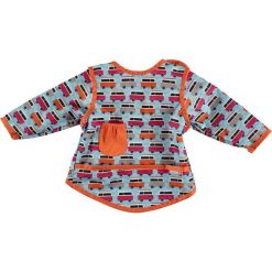 Śliniaki: Śliniak z rękawkami, BLUE/ORANGE campervan, 6-18 miesięcy (C0470632)