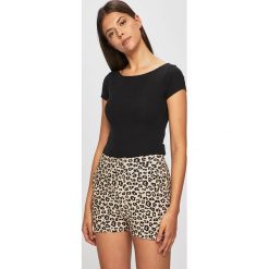 Tally Weijl - Top. Czarne bluzki damskie TALLY WEIJL, s, bez wzorów, z elastanu, z okrągłym kołnierzem. W wyprzedaży za 34,90 zł.