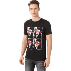 Antony Morato Koszulka Czarny. Czarne podkoszulki męskie Antony Morato, l, z nadrukiem, z elastanu, bez kołnierzyka, krótkie. Za 152,95 zł.