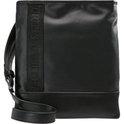 Trussardi Jeans SAN DIEGO CROSSBODY Torba na ramię black. Czarne torby na laptopa Trussardi Jeans, z jeansu, na ramię, małe. Za 369,00 zł.