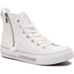 Trampki BIG STAR - EE274565 White. Białe półbuty damskie BIG STAR, na co dzień, bez wzorów, z gumy, retro, bez obcasa, bez zapięcia. W wyprzedaży za 129,00 zł.