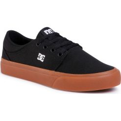 Tenisówki DC - Trase Tx ADYS300126 Black/Gum (Bgm). Czarne półbuty męskie DC, bez wzorów, z gumy, bez zapięcia. W wyprzedaży za 199,00 zł.