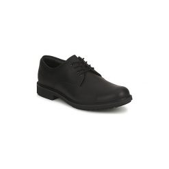 Derby Timberland EK STORMBUCK PLAIN TOE OXFORD. Czarne półbuty męskie Timberland, bez wzorów, bez zapięcia. Za 526,20 zł.