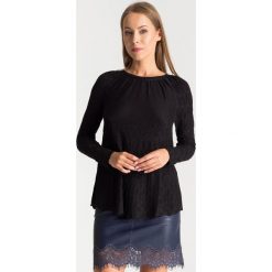 Sweter damski. Czarne swetry damskie Patrizia Pepe, s, bez wzorów, bez rękawów, bez kaptura. Za 351,60 zł.