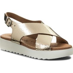 Sandały SERGIO BARDI - Canazei SS127314118KD 711. Żółte klapki damskie Sergio Bardi, bez wzorów, ze skóry, bez obcasa. Za 239,00 zł.