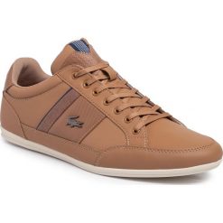 Sneakersy LACOSTE - Chaymon 319 1 CMA 7-38CMA0021LR3 Brw/Nvy. Pomarańczowe sneakersy męskie Lacoste, na co dzień, bez wzorów, ze skóry ekologicznej, klasyczne, bez zapięcia. Za 529,00 zł.