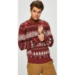 Produkt by Jack & Jones - Sweter. Szare swetry klasyczne męskie marki PRODUKT by Jack & Jones, l, z bawełny, z okrągłym kołnierzem. W wyprzedaży za 99,90 zł.