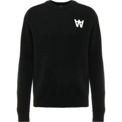 Wood Wood KEVIN Sweter black. Czarne swetry klasyczne męskie marki Wood Wood, xl, z wełny. Za 589,00 zł.
