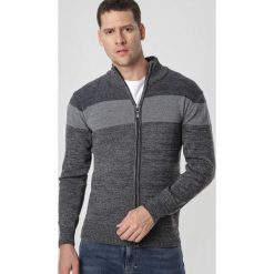Czarny Sweter Chararah. Czarne kardigany męskie Born2be, xl, bez wzorów. Za 49,99 zł.