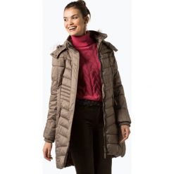 Soquesto - Damski płaszcz pikowany, beżowy. Brązowe płaszcze damskie Soquesto, s, z futra, eleganckie. Za 589,95 zł.