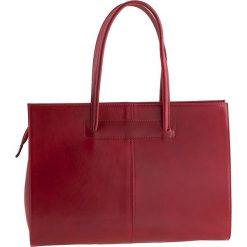 Torebki klasyczne damskie: Skórzana torebka „Olbia” w kolorze czerwonym – 40 x 30 x 12 cm