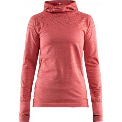 Craft Bluza Damska Core 2.0 Hood Pomarańczowa M. Pomarańczowe bluzy sportowe damskie Craft, m, bez wzorów, bez rękawów, bez kaptura. Za 219,00 zł.