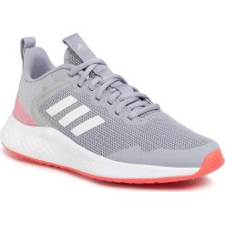 Buty adidas - Fluidstreet FW1715 Glory Grey/Cloud White/Grey Two. Szare buty sportowe damskie Adidas, bez wzorów, z materiału, sportowe, do biegania. Za 249,00 zł.