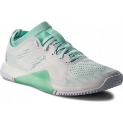 Buty adidas - CrazyTrain Elite W AC8252 Ftwwht/Clemin/Ftwwht. Zielone buty sportowe damskie Adidas, bez wzorów, z tworzywa sztucznego, sportowe, na fitness i siłownię. W wyprzedaży za 439,00 zł.