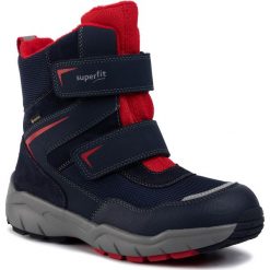 Śniegowce SUPERFIT - GORE-TEX 5-09170-80 D Blau/Rot. Niebieskie śniegowce chłopięce Superfit, bez zapięcia, gore-tex. W wyprzedaży za 319,00 zł.