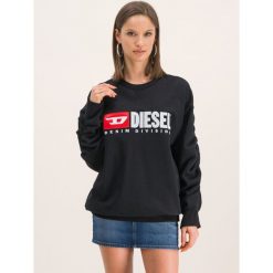 Bluza Diesel 00SPB7 0CATK. Czarne bluzy damskie Diesel, s, bez wzorów, z bawełny, bez rękawów, bez kaptura. W wyprzedaży za 409,00 zł.